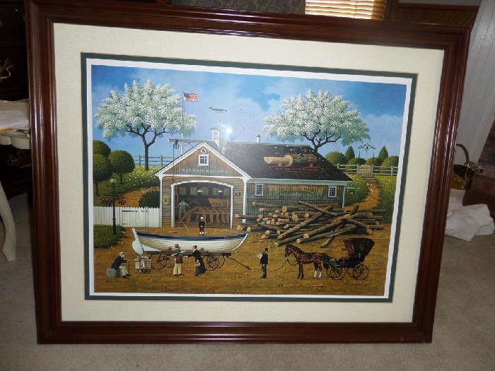 Charles Wysocki Signed and Numbered Print