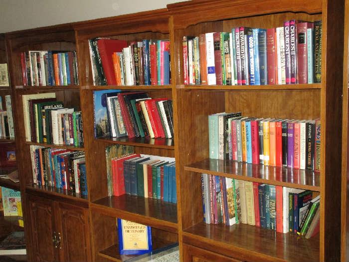 Bookshelves (6) and Books