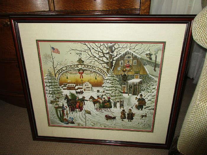 Charles Wysocki "Christmas Greeting" Signed and Numbered 59/11,000