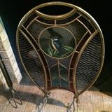 Stain glass antique "firescreen"
