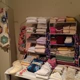 Towels, sheets, place mats, napkins, etc.