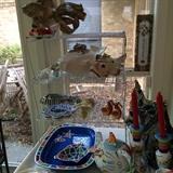 Fish tureens, platters, candle holders, etc.