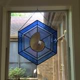 One of several pieces of stain glass