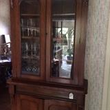 Antique display hutch