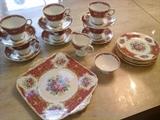 Foley China Dessert set - No chips service for 6