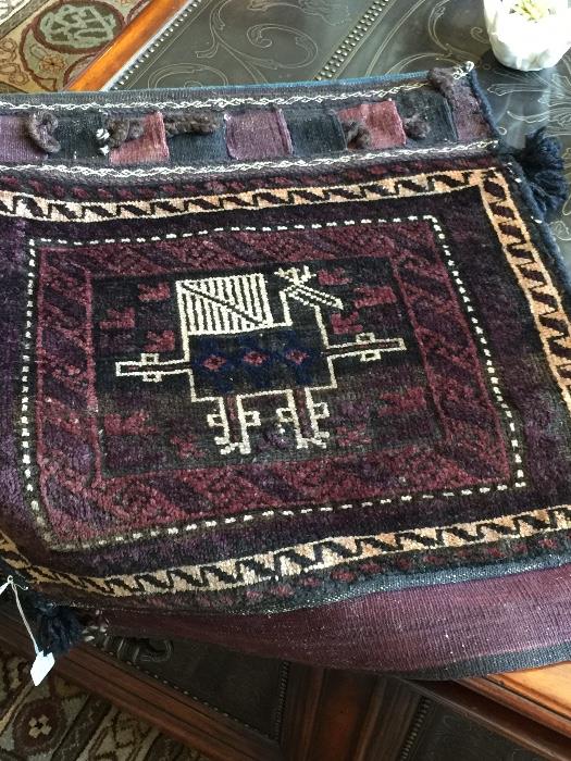 Authentic Afghanistan saddle blanket estimated to be 170+ years old..