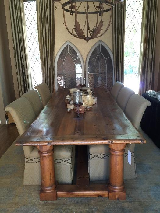 Ralph Lauren for Henredon Pine Dining room Table. 