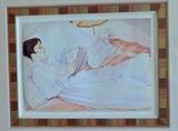 CLAIRE KHALIL (United States)
“Woman and Literature #6/Melissa”
Watercolor on Paper
New York 1996
$395