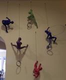 ANCIZAR MARIN (Columbia)                                                    "Climbers"                                                                                        Composite Sculptures                                                                      Ft. Lauderdale 2012                                                                             $185/each