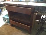 Old Workbench w/Upper & Lower Drawers (one vise doesn't function)