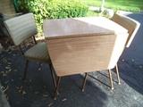 Vintage Formica Table w/2 Chairs