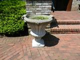 PAIR OF LAGE CEMENT URNS