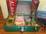 Chest of kids toys, all vintage