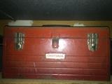 One of several vintage tool boxes.  