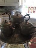 Kut Hing Swatow pewter tea set
