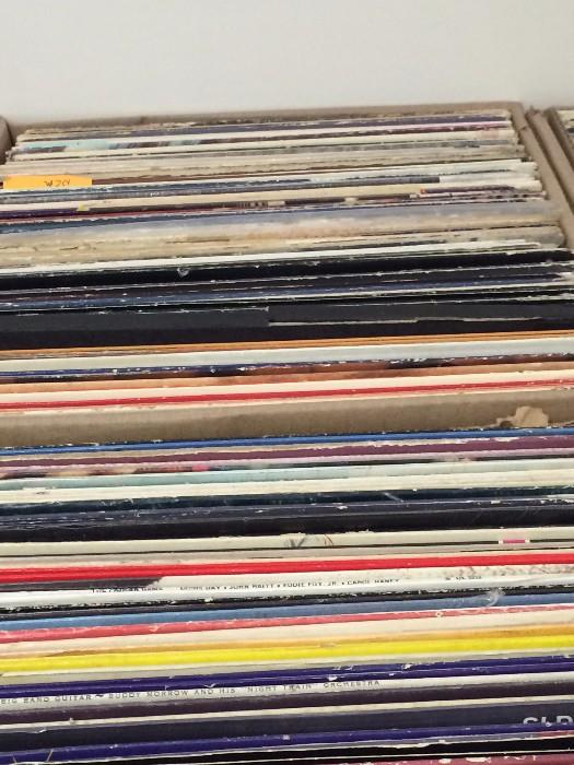 3-4 boxes of 33 records