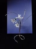SWAROVSKI CRYSTAL AND SILVER FLORAL SCULPTURE IN ORIGINAL BOX