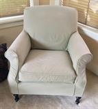 One of a pair of matching armchairs - Mitchell Gold for Crate & Barrel