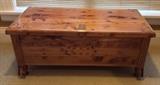 Cedar chest with copper accents