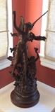 Shelter statue, "Parure de la Terre" by Ernest Rancoulet - 27" tall.  (as found - missing part of one wing)