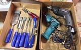 Marples wood chisels, Makita & Craftsman drills