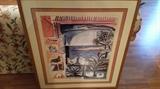 Super Rare Picasso Lithograph by Henri Deschamps titled Cote D'Azur