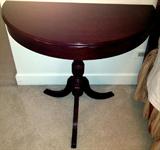 cherrywood demi-lune table