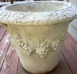 2 26" high cement planters