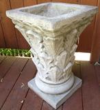 24
22" high cement planter