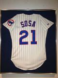 Sammy Sosa Framed, signed jersey