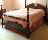 south carolina sherry wood full poster bed set
