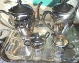 silverplate tea set