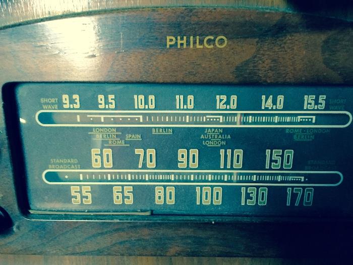 Old Philco Radio & Turn Table