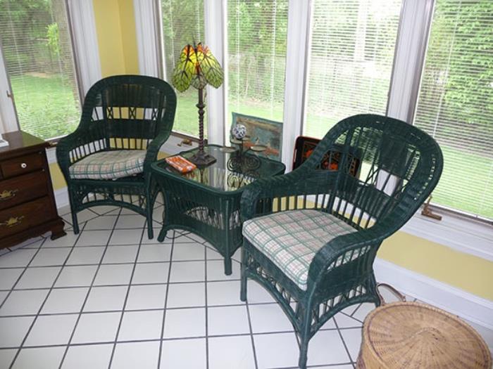 Wicker Chairs and Table
