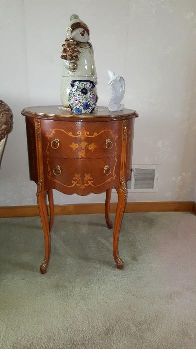 One of a pair of French Style End Tables