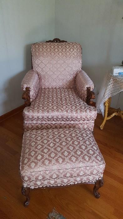Gorgeous vintage chair (I think I was the first to take off the cover)