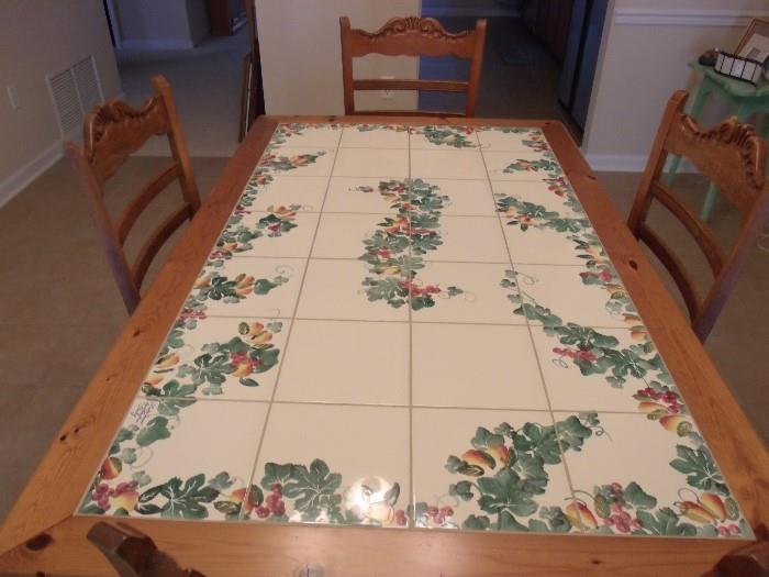 Italian tile table
