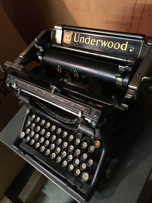 Two vintage Underwood typewriters