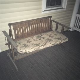 Antique porch swing