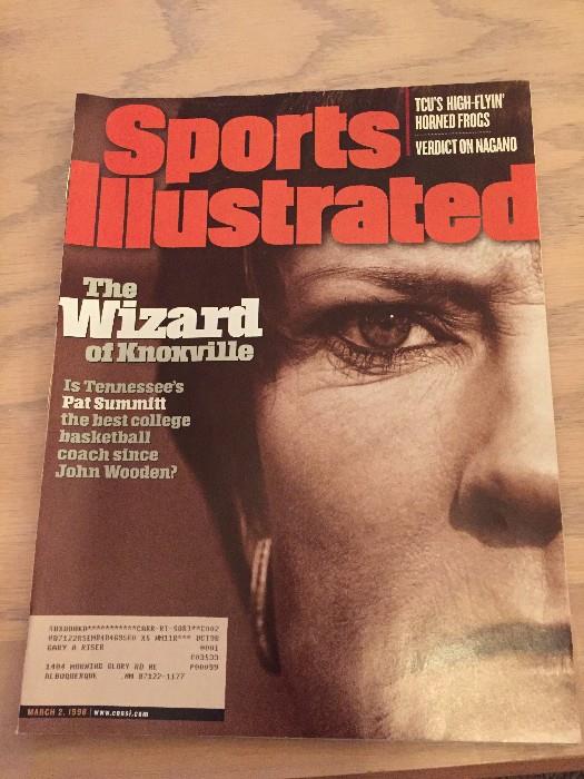 Fantastic Pat Summitt on the Cover of Sports Illustrated March 2, 1998 magazine, excellent condition (The Wizard of Knoxville)