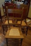 Pressed back chairs