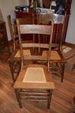 Pressed back chairs