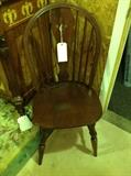 Dark Wood Side Chair