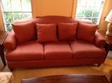 Ginger Color Upholstered Sofa