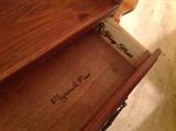 Young-Hinkle Plymouth Pine Three-Drawer Writing Desk - Detail