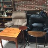 Contemporary  Furniture: Recliners and Side Tables