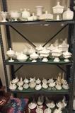 Two Dozen Milk Glass Hen in Basket- West Moreland, Vallythral, Imperial, and more
