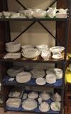 Huge Collection of Milk Glass Lace Plates in half a dozen designs