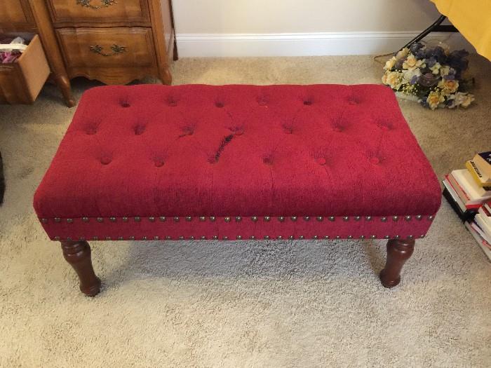 
#37 Red Bench Seat as is 37x18x19 $50 — at Town Park Drive SW.
