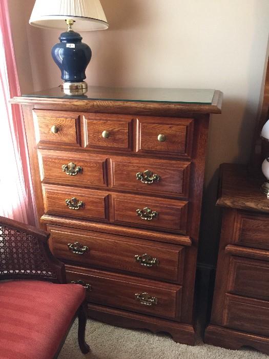 ##39 Oak Chest of drawers $150 — at Town Park Drive SW
